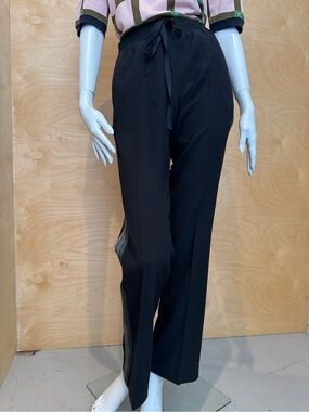 Zadig & Voltaire Black Straight-Leg Drawstring Pants